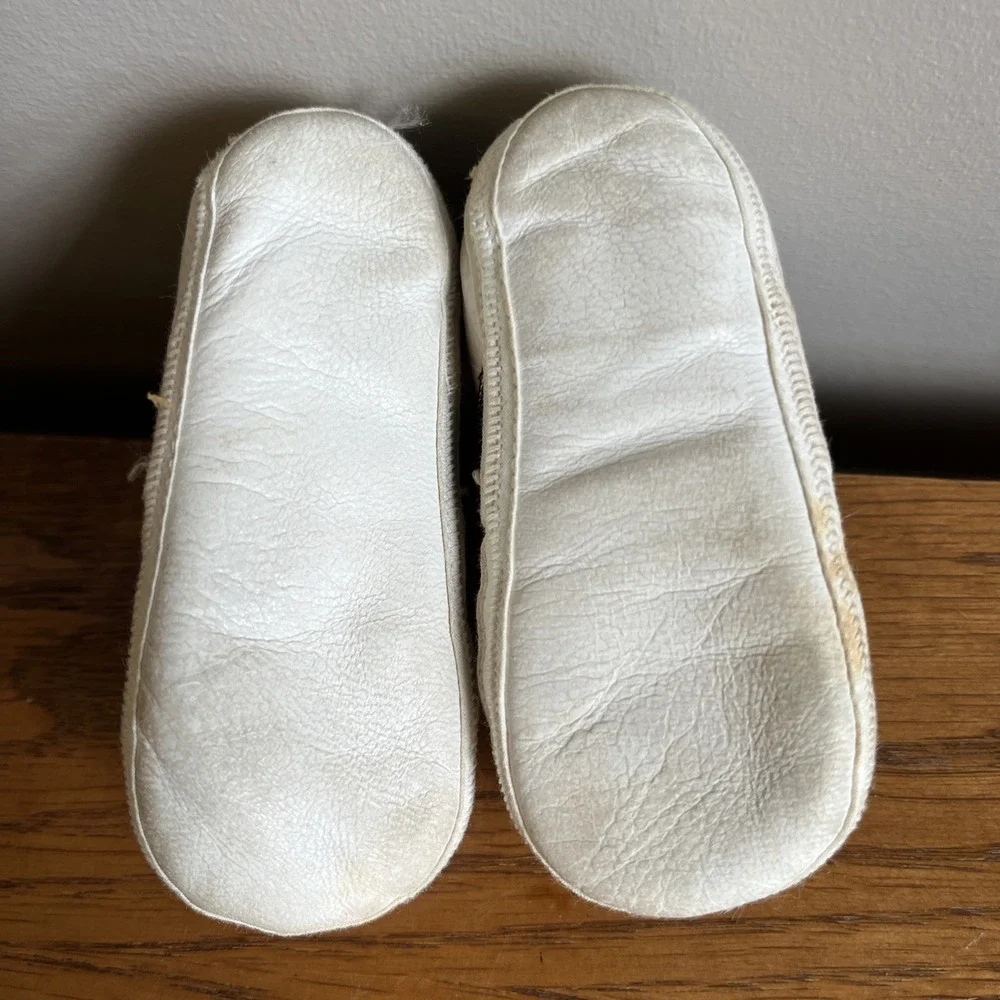 Vintage‎ Mrs. Days Ideal Infant Saddle Shoes Sz 1 Soft Leather Brown White w/box